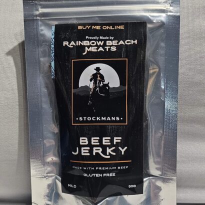 Rainbow Beach Meats Beef Jerky Front - Hampers for him