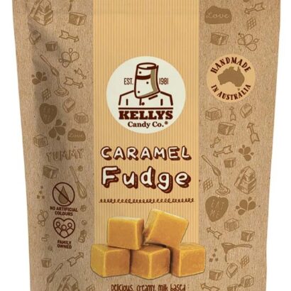 Kellys Candy Co Caramel Fudge 180g - Front