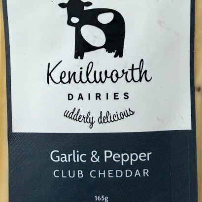 Kenilworth Dairies Garlic and Pepper Club Cheddar Cheese - Hampers for him