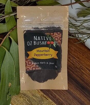 Native Oz Bushfoods Mountain Pepperberry 25g - front - Hampers for him