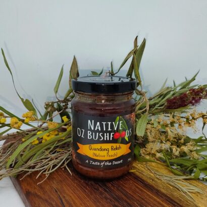 Native Oz Bushfoods Quandong Relish (Native Peach) 240 g - Front - hampers for him
