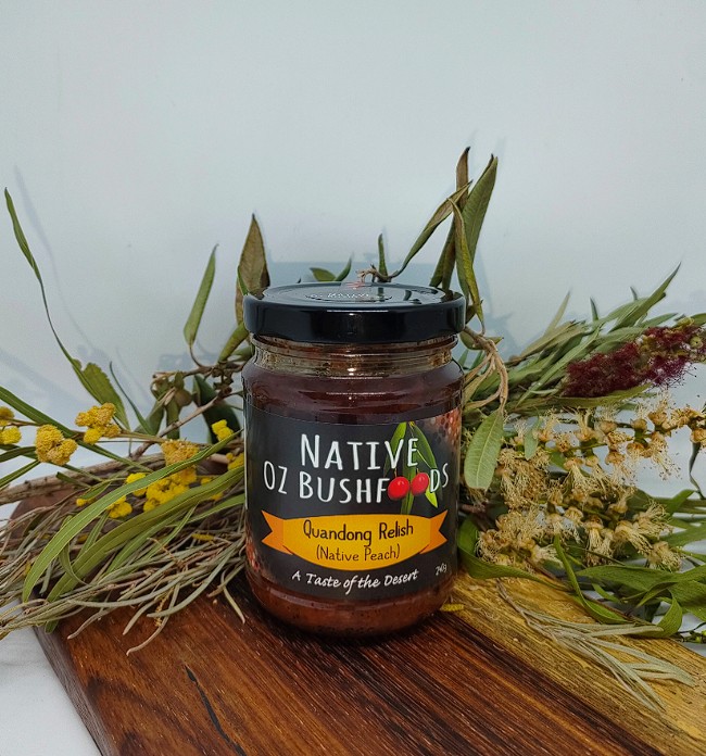 Native Oz Bushfoods Quandong Relish (Native Peach) 240 g