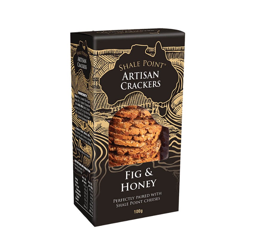 Shale Point Artisan Crackers 100g Fig and Honey