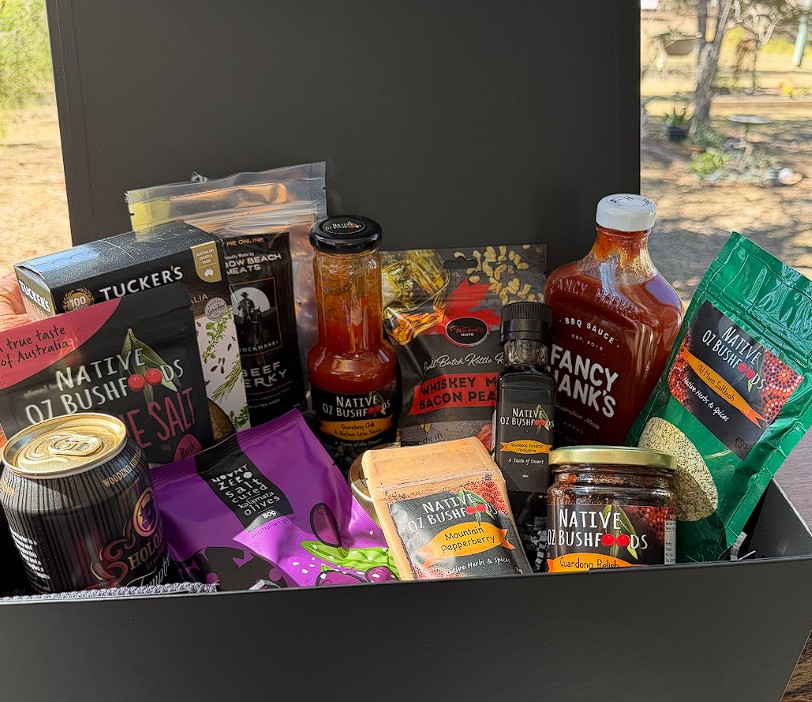 Father's Day premium BBQ and bush tucker gift hamper from Hampers for Him
