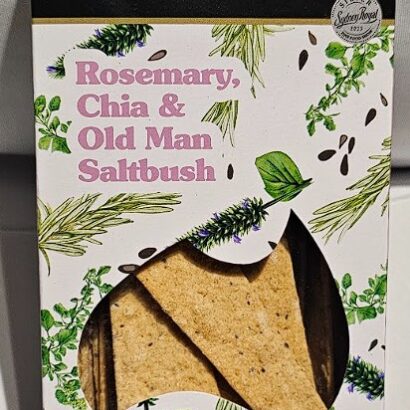 Rosemary, Chia & Old Man Saltbush 90g Tuckers Crackers - Hampers for Him