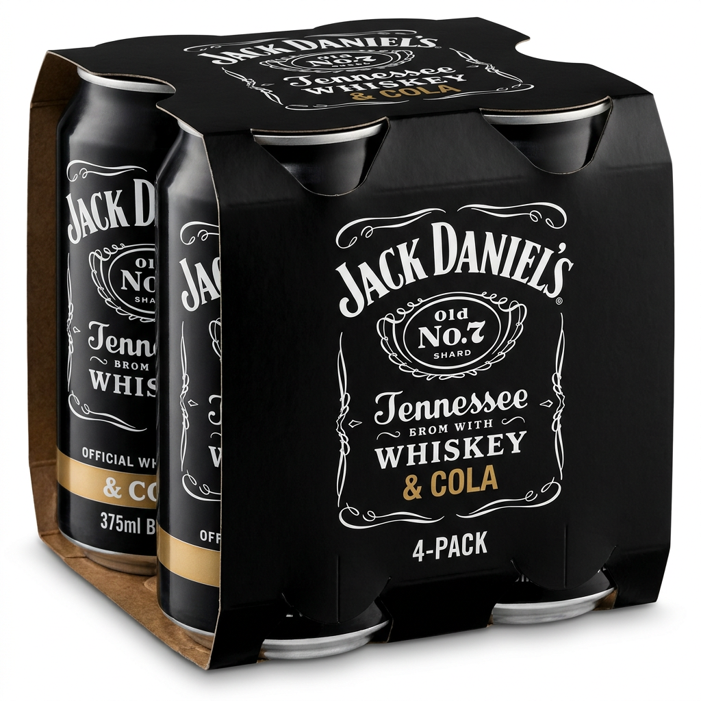 Jack Daniel's & Cola 4-Pack (4 x 375ml)